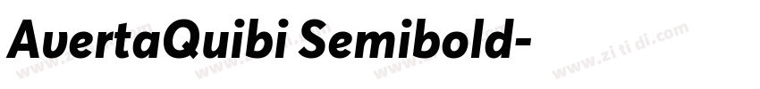 AvertaQuibi Semibold字体转换